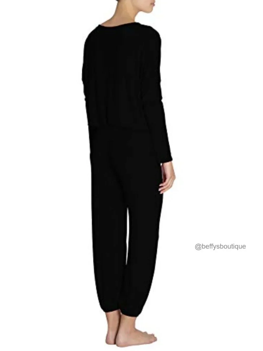 Eberjey Gisele Slouchy Pajama Set - Modal Jersey Long Sleeve Top & Pants